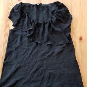Banana Republic Black Sleeveless Silk Top